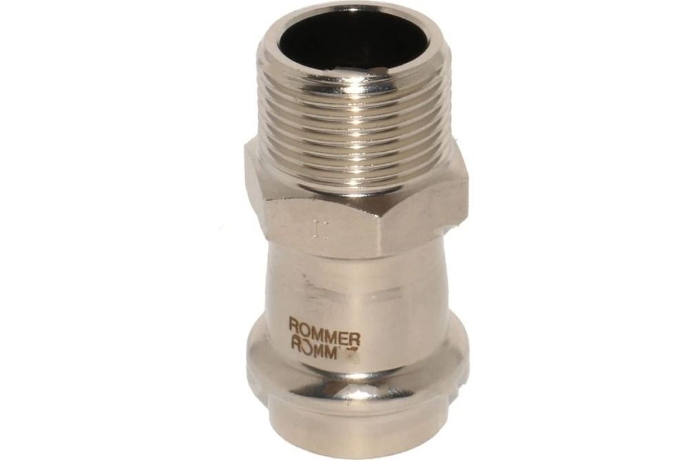 Переходник 15х1/2 НР нерж. Rommer