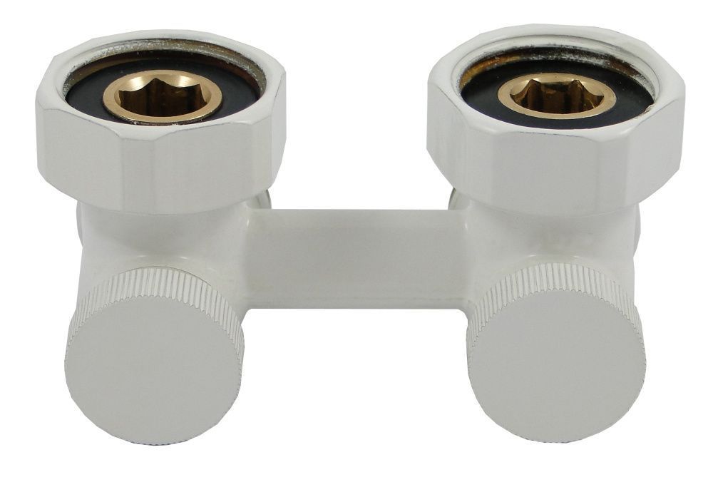 Узел нижнего подкл. G 3/4 х 3/4 угловой БЕЛЫЙ Standard Schlosser