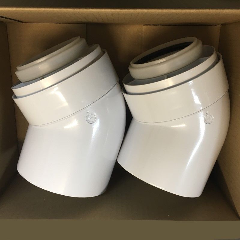 Колено LAS конденсац. 45° (2 шт) DN80/125 VIESSMANN