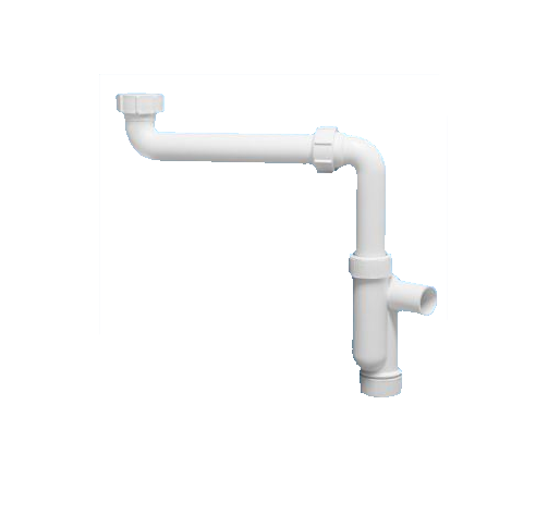 Сифон трубный Р-образный (11/4х32мм) без выпуска, с отводом McAlpine