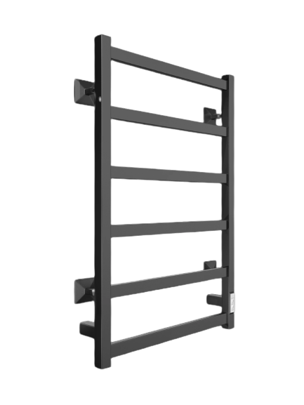 Полотенцесушитель J plaza neo 80/50 см Электрический ( К диммер квадрат Черный матовый) , ДВИН