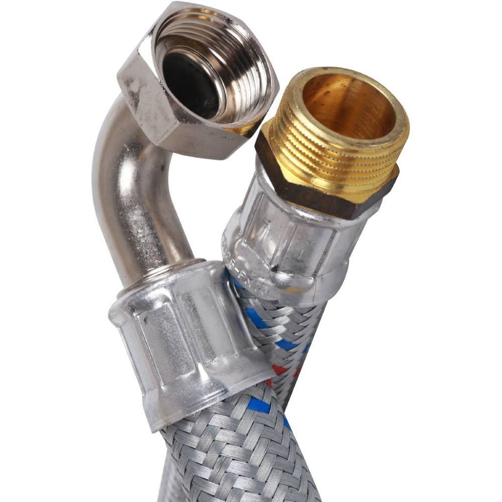 Подводка д/воды угловая Ш-Г 1"  100см "STOUT"