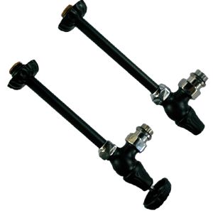 Комплект вентилей с трубками 1/2" угловой, Черный матовый, серия "Old Style" SR Rubinetterie