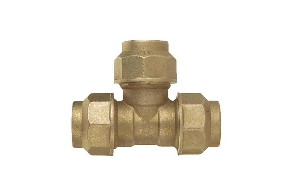 Тройник латунь 32х32х32 для ПНД FIV