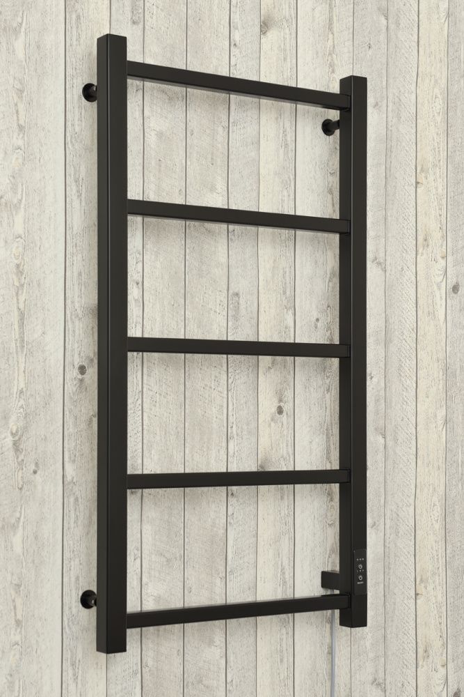 Полотенцесушитель электрический Формат №25 П, 800х400, черный матовый  Стилье 