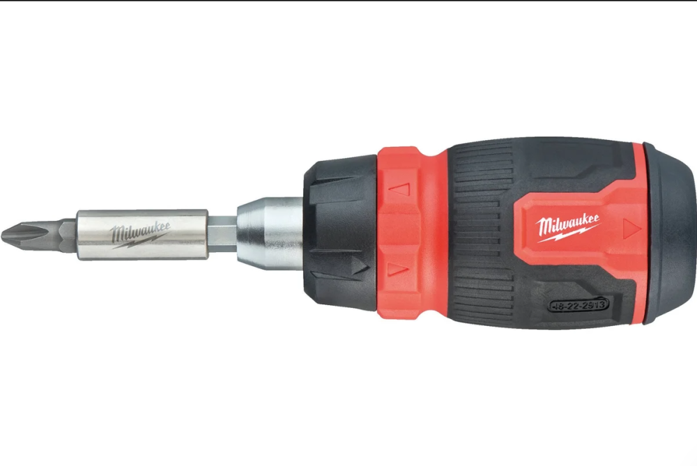 Отвертка универсальная с трещоткой 8 в 1,Milwaukee