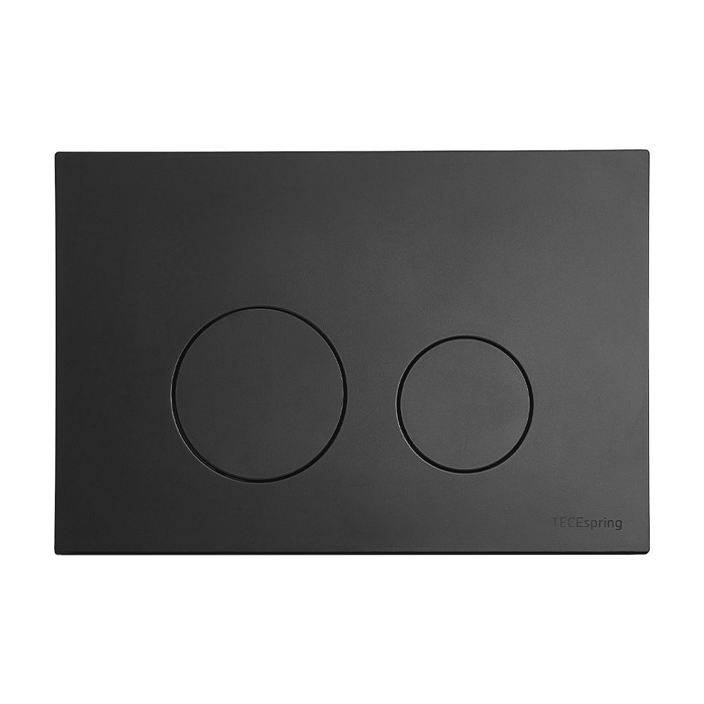 Панель смыва TECEspring loop (круглые клавиши), пластик, черный матовый