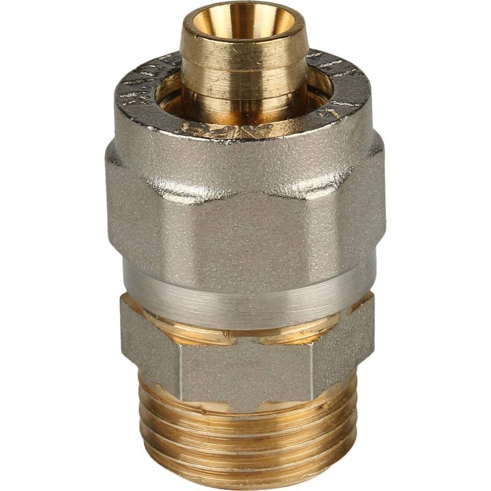 Муфта НР 16х1/2" латунь (обжим) Stout