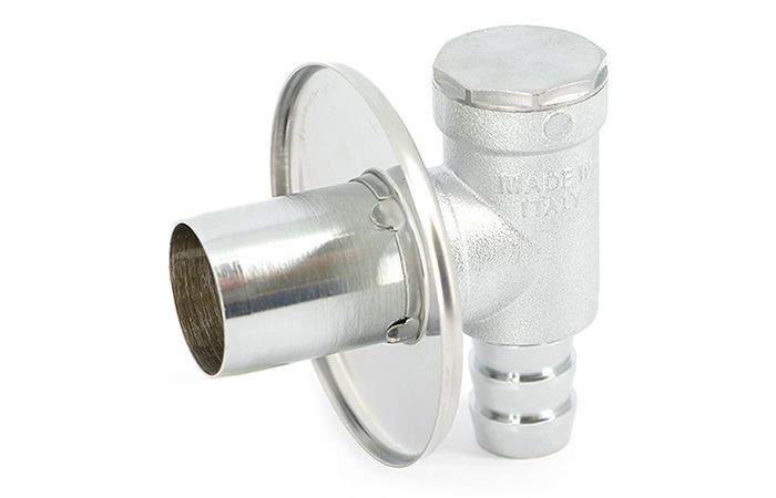 Сифон латунный д/бытовой техники с пружинным клапаном 3/4 Uni-Fitt