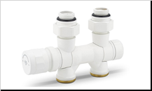 Узел нижнего подключения 1/2"х3/4"EK, универсальный, белый  Varmega	  Узел нижнего подключения 1/2"х3/4"EK, универсальный, белый  Varmega