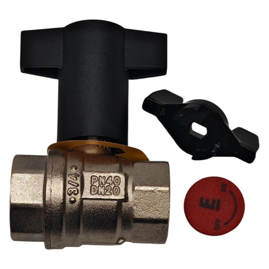 Кран шаровой Strong 1" ВВ, полнопроходной, ручка из полимера ELSEN