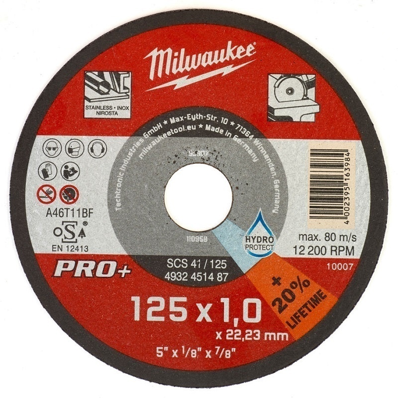 Отрезной диск SCS 41/125x1 PRO+ , Milwaukee