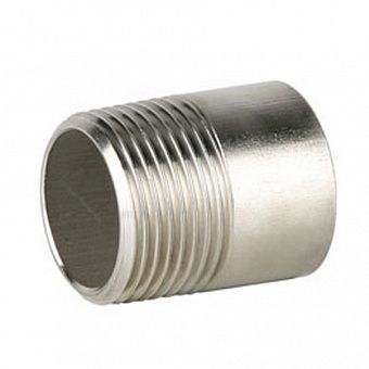 Ниппель под приварку DN 1', PN20, нерж. сталь AISI316, DN трубы - 33,4 мм