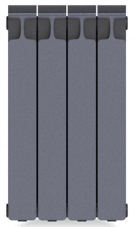 Радиатор биметаллический Monolit Ventil 500/100   4 секции (MVR) нижнее справа Титан Rifar