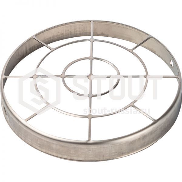 Элемент дымохода решетка из нержавеющей стали DN80 для воздухоподводящей трубы STOUT