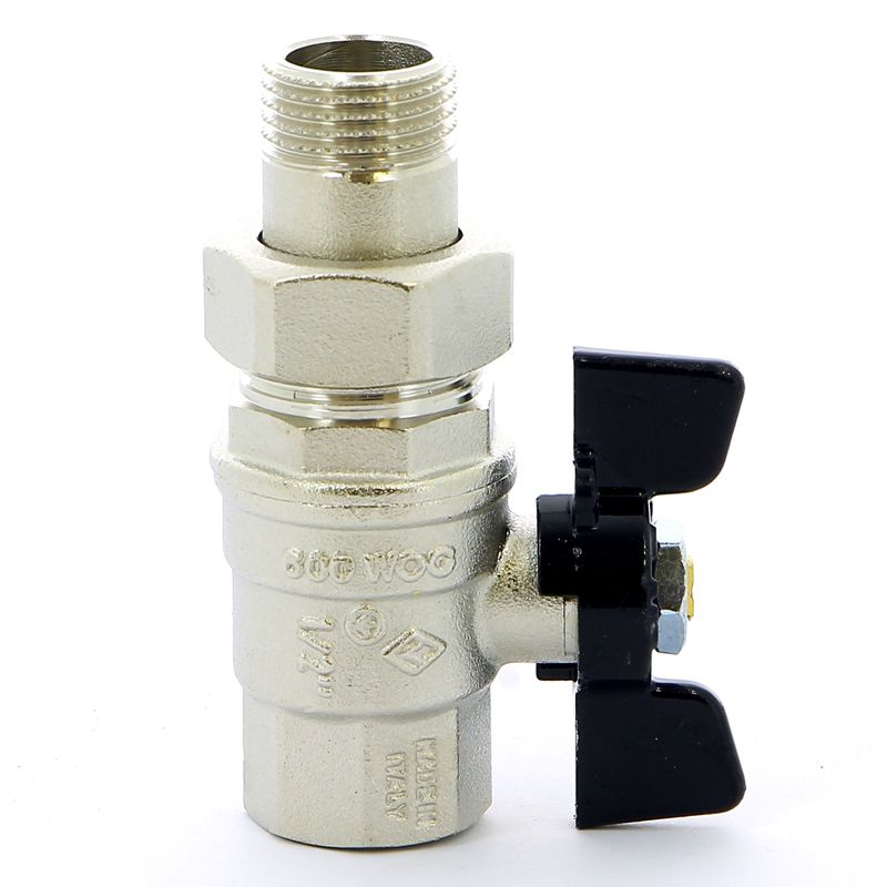 Кран со сгоном усиленный НВ  1/2" (бабочка) Bugatti