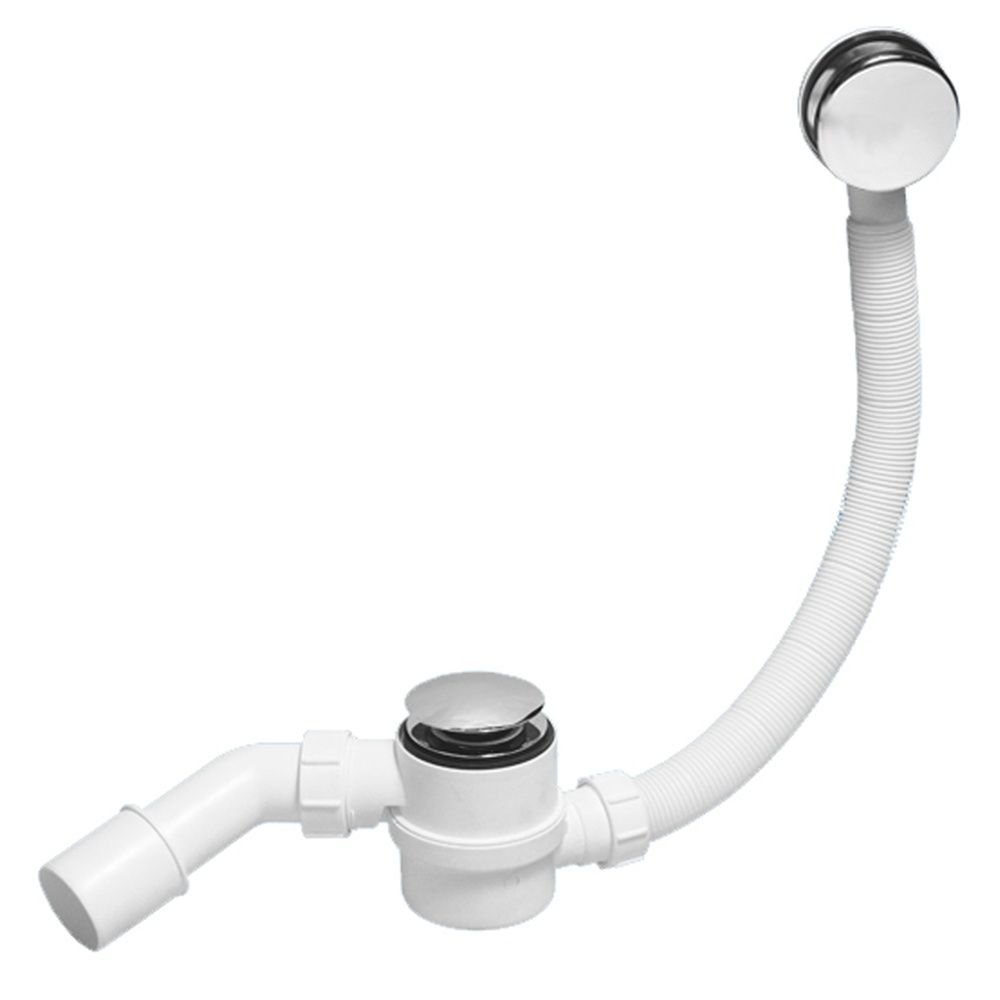 Сифон бутыл. хром (1 1/2"х40мм) перелив.L700хD34мм, реш. 70мм, пробка, H25мм, вых. 40/50мм McAlpine