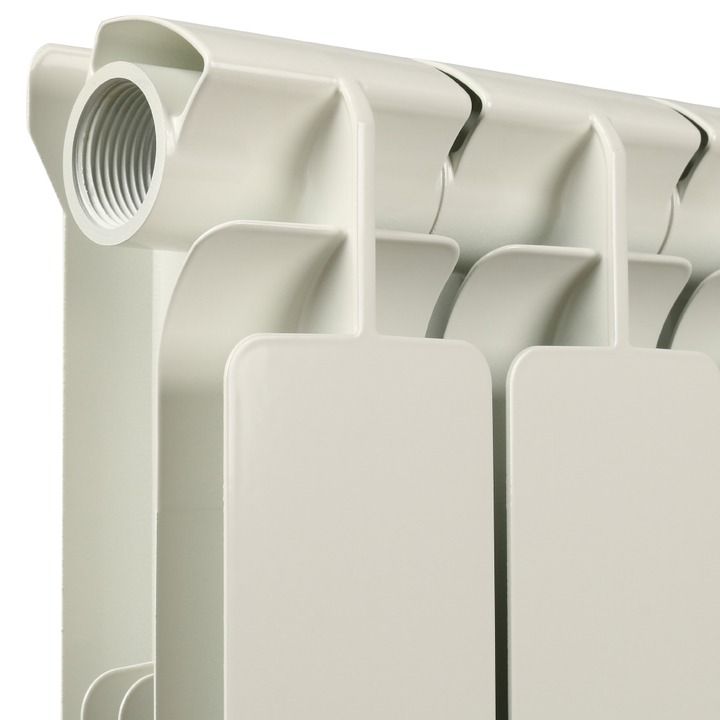 Радиатор алюминиевый STOUT Bravo 500 12 секций белый боковое подключение RAL9010