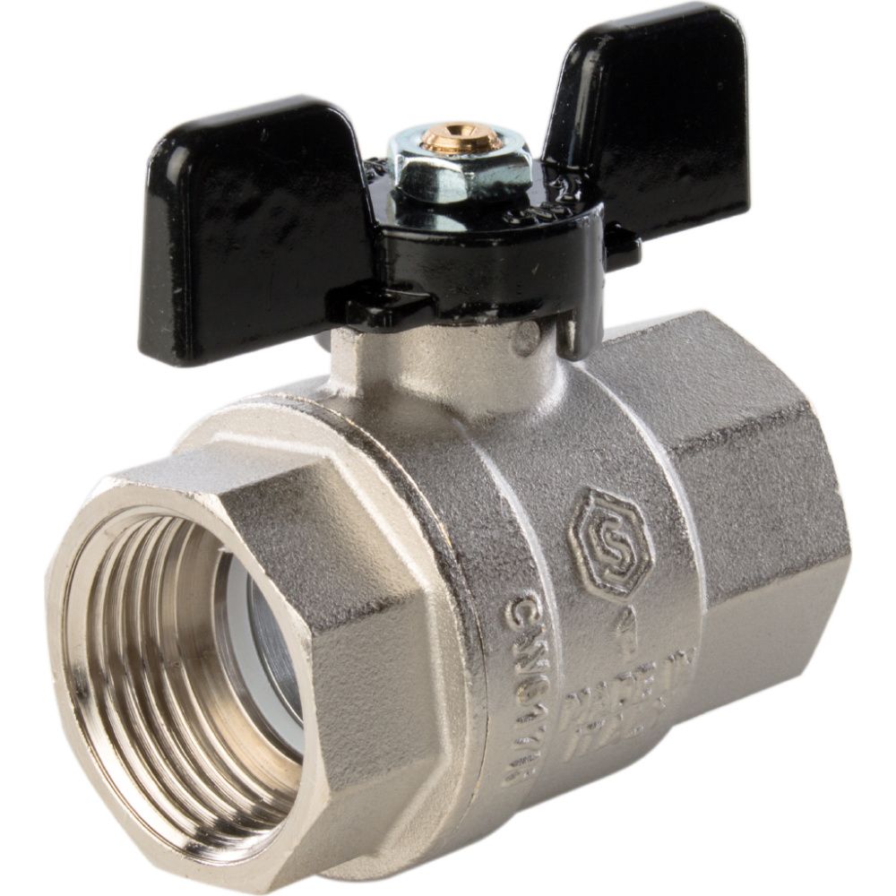 Кран шаровой полнопроходной  ВВ 1 " (бабочка) STOUT (ГОСТ)