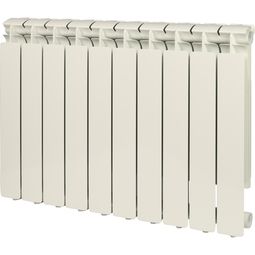 Радиатор алюминиевый STOUT Bravo 500 10 секций белый боковое подключение RAL9010