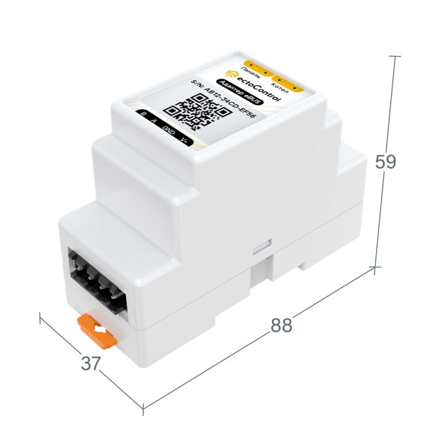 Адаптер eBus, DIN, RS485 (Modbus) ectoСontrol