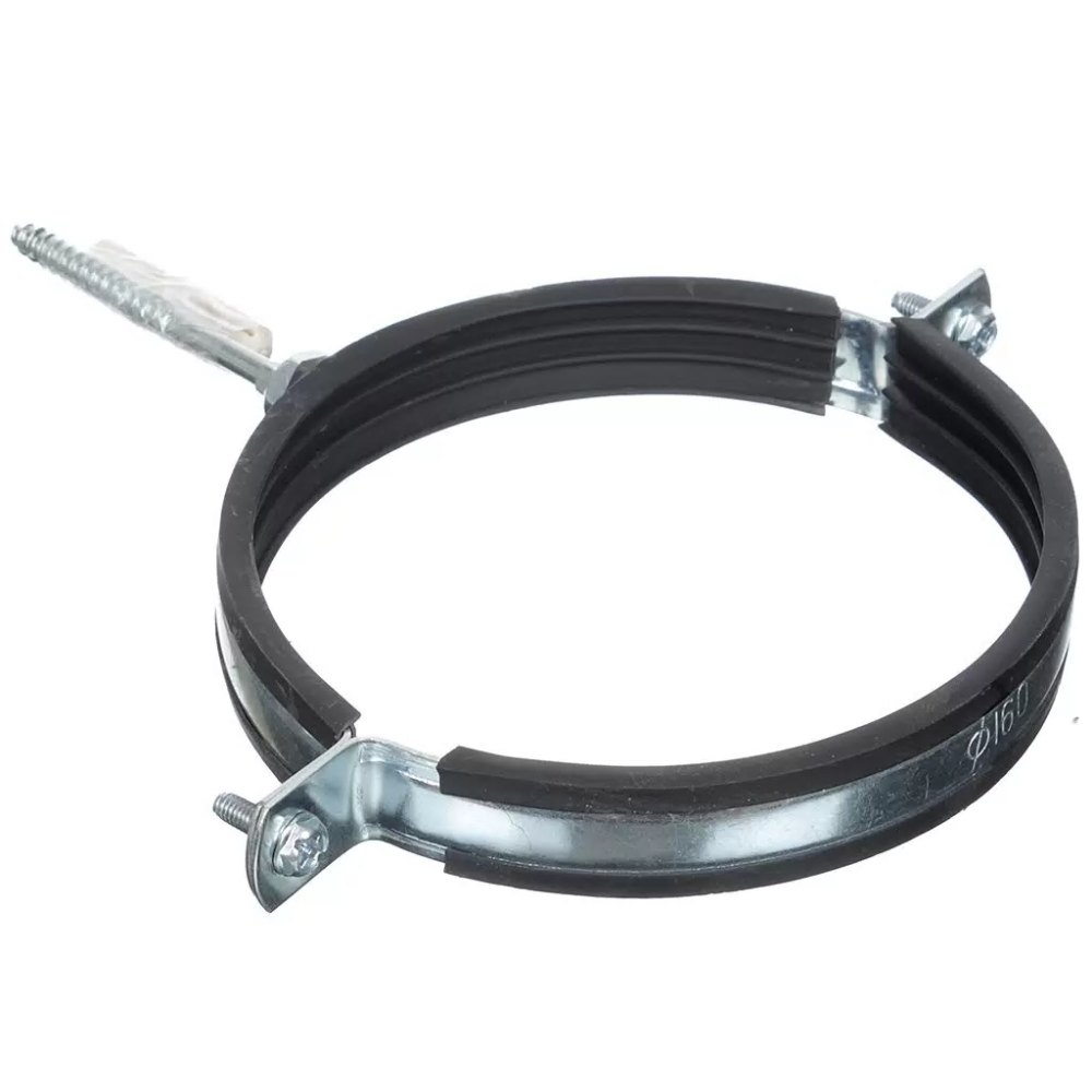 Хомут трубный 6" (162-170) М10 с креплением 