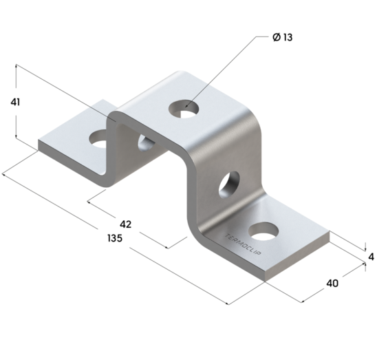 Скоба соединительная TCC SC 41х 41 4F5, Termoclip