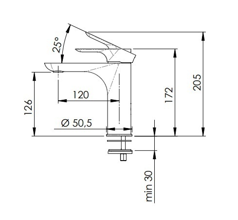 Смеситель для раковины RR i12, Remer 3