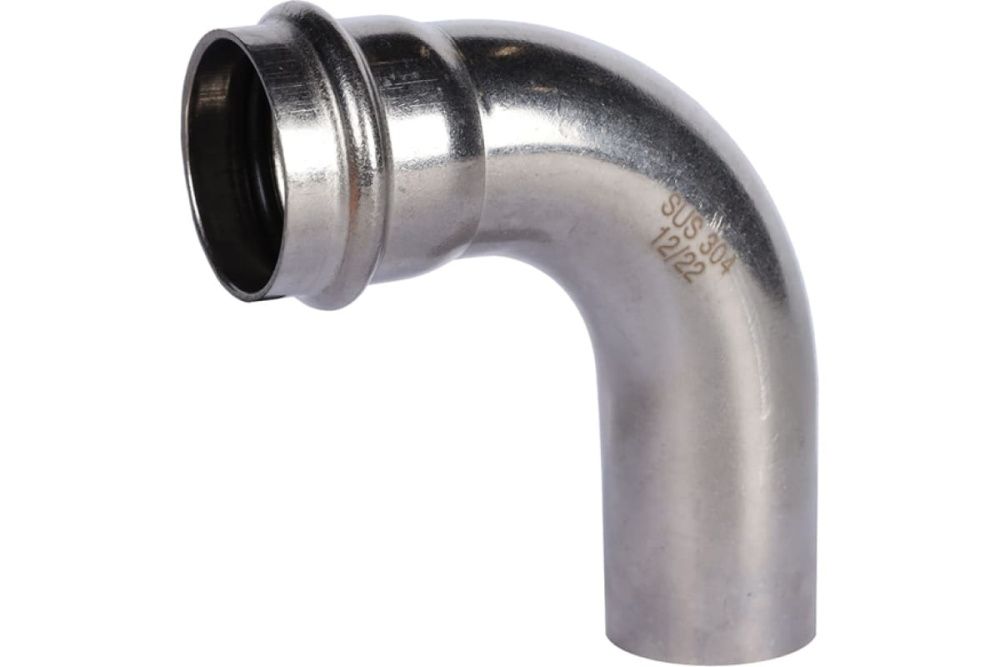 Отвод НВ 18х90* нерж. Rommer