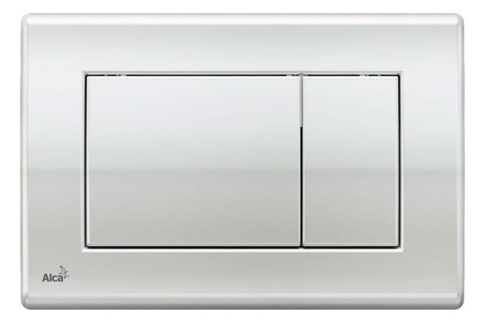 Клавиша хром, кнопка квадратная Alca Plast