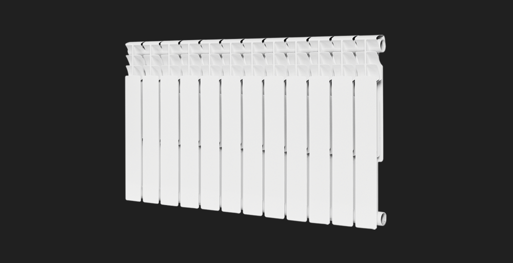 Радиатор биметаллический ВМ 500x80 12 секц Rommer Optima