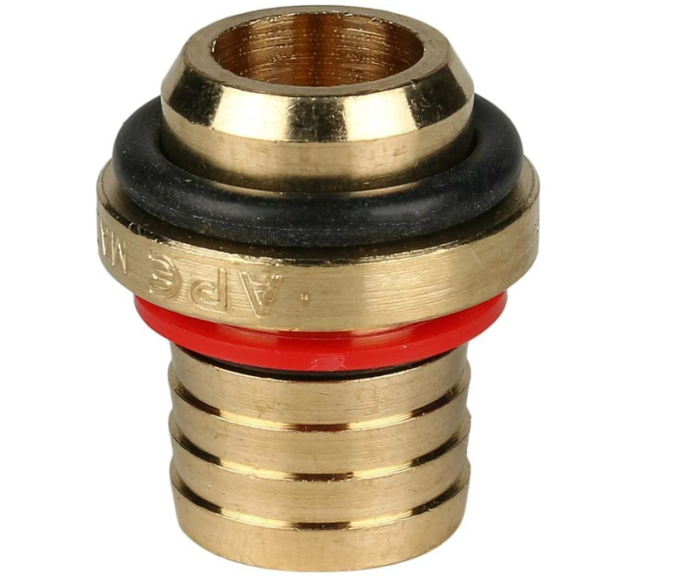 Угол НР 20х1/2" латунь (обжим) Stout