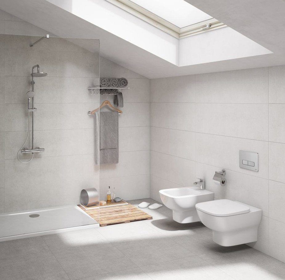 Комплект унитаза подвесного ESEDRA с крышкой, глубокий смыв (T281401+T318101) IDEAL STANDARD