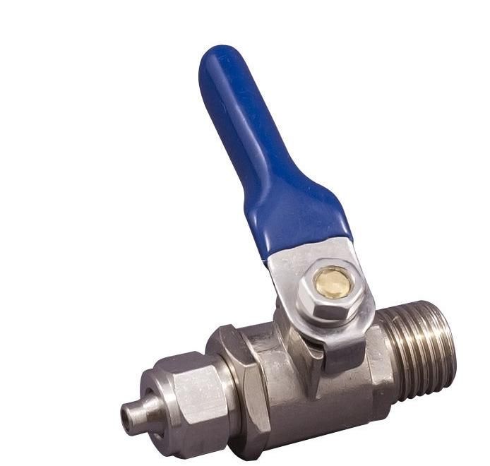 Кран шаровый JG 1/4" трубка-трубка Гейзер