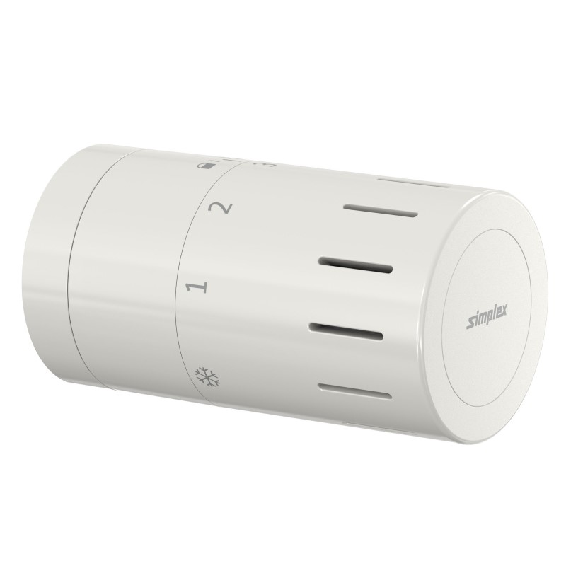 Термостат Design TC-D1 M30х1,5, белый, с уст.нуля Simplex
