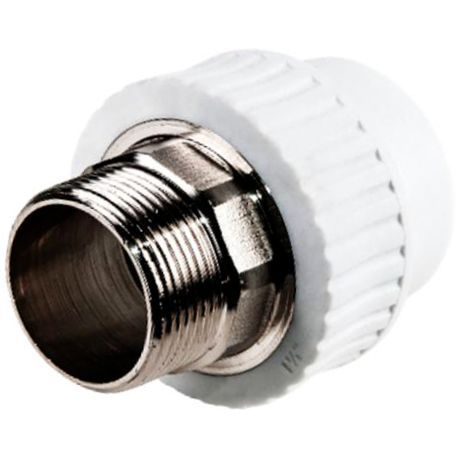 Муфта комбинированная 75х2 1/2 НР, белый, RTP