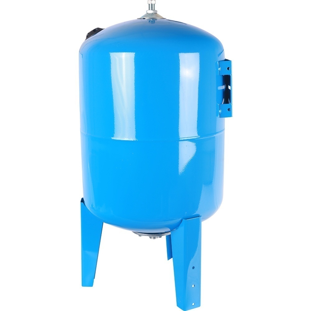 Бак мембранный для водоснабжения 150 л  STOUT вертикальный с опорными стойками со сменной мембраной (синий) G1"