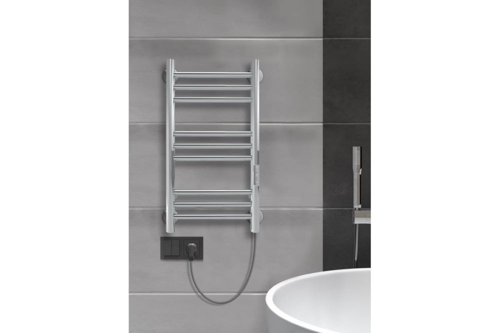 Полотенцесушитель Line Trinity (electro) 70/30 (таймер, скр.монтаж, унив.подкл.R/L, Полиров.) INDIGO