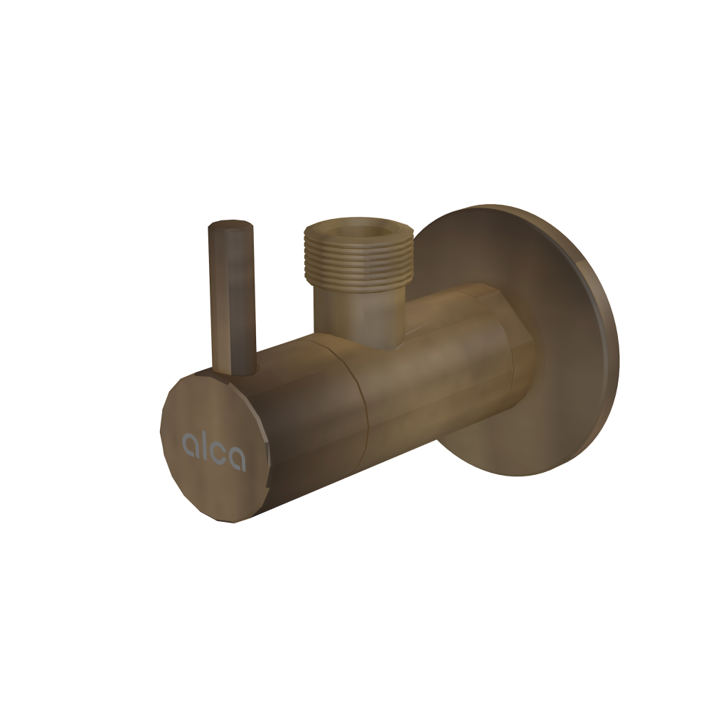 Вентиль угловой античная бронза 1/2"х1/2" ALCA PLAST