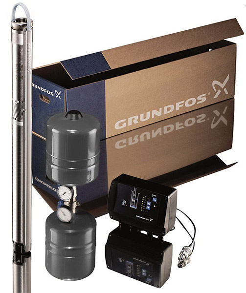 Комплект для поддержания постоянного давления с насосом SQE 3-105 GRUNDFOS