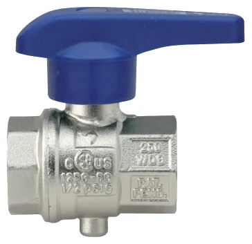 Затвор дисковый ВВ 1/2", запорно-регулирующий EUROFLY (синяя ручка) RB