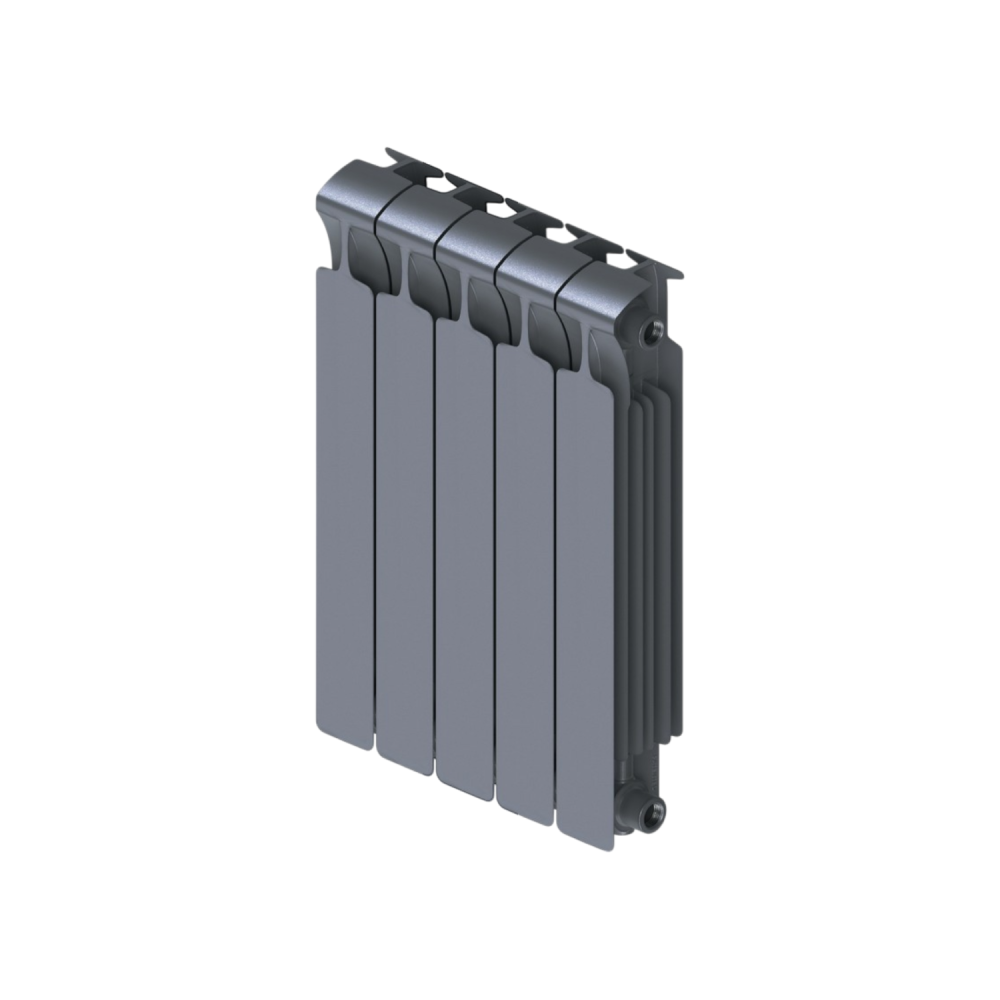 Радиатор биметаллический Monolit Ventil 500/100   5 секции (MVR) нижнее справа Титан Rifar