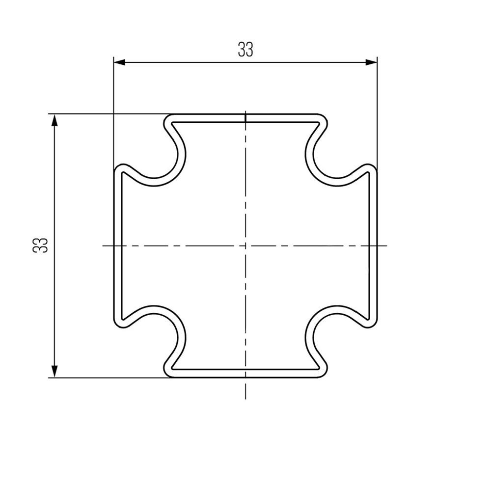 Профиль для устройства каркасной системы URANUM-P, сталь, штанга 3,0м
