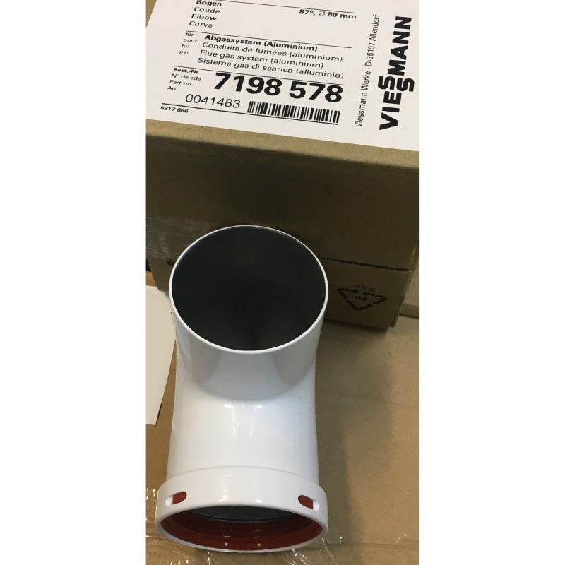 Колено дымохода 90° D=80 VIESSMANN