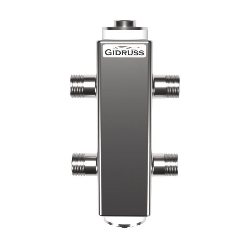 Гидрострелка GRSS-40-20 (Pmax=40 кВт, G 1", Qmax=1,7 м3/ч) GIDRUSS