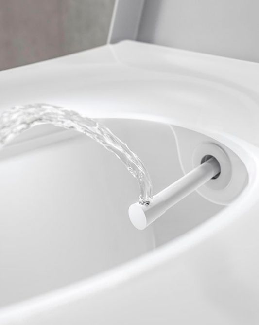 Комплект подвесного унитаза с крышкой TECEone, с гигиеническим душем TECE (9700200+9700600)