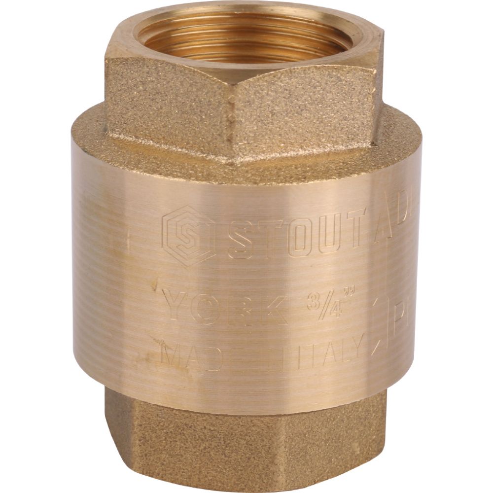 Клапан обр.   3/4" с пластик. седлом пружинный  STOUT