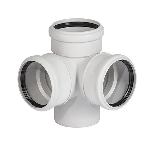 Крестовина двухплоскостная для бесшум. канализации SKED 110/110/110*87, Ger