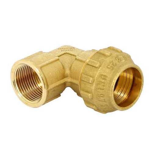 Угольник ВР 32mm х 1"  для ПЭ (латунь) (TIEMME)