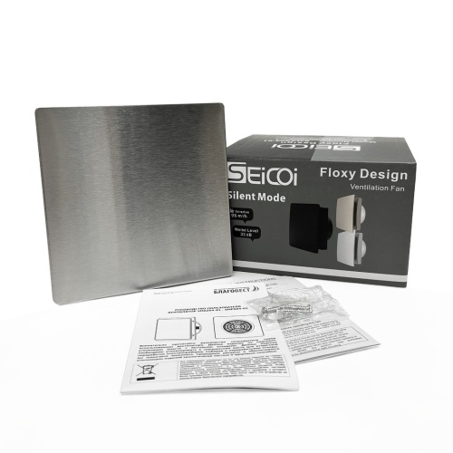 Вентилятор накладной  Seicoi Floxy Design 100 Steel SMAD04-01S
